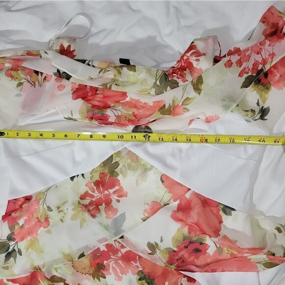 S.L. Fashions Women's Chiffon Tier sleeveless Dress - Picture 6 of 8